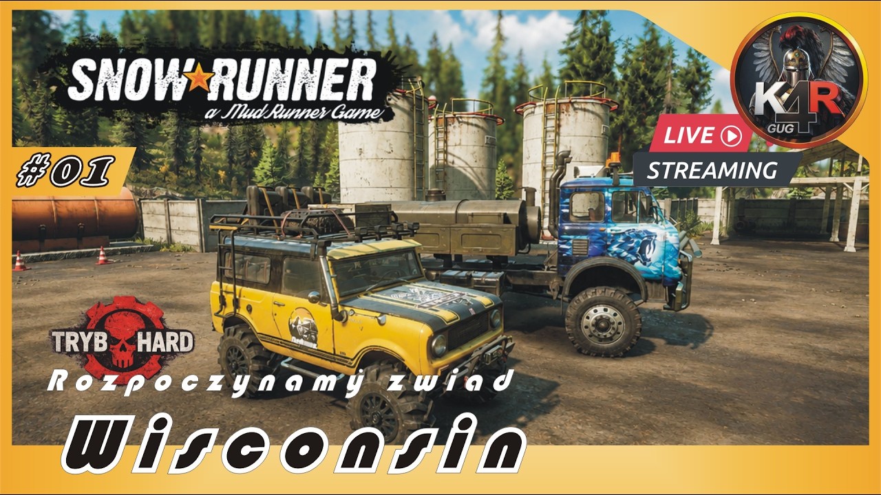 SnowRunner HardMode - Rozpoczynamy zwiad - Wisconsin #01 / LiveOn PL #057