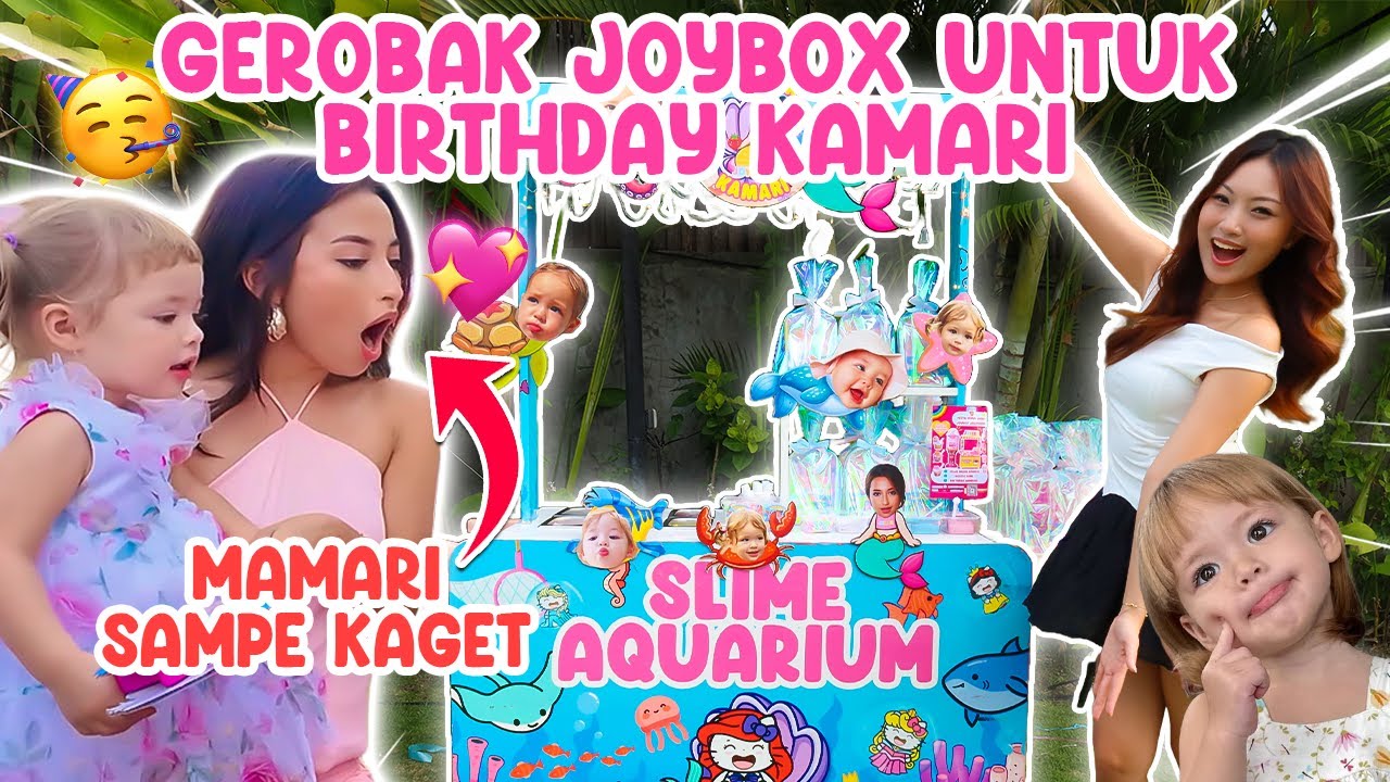 GEROBAK SLIME UNTUK KAMARI 🥳😱🤯 VLOG KE ULTAH KAMARI SERU BANGET !!! 
