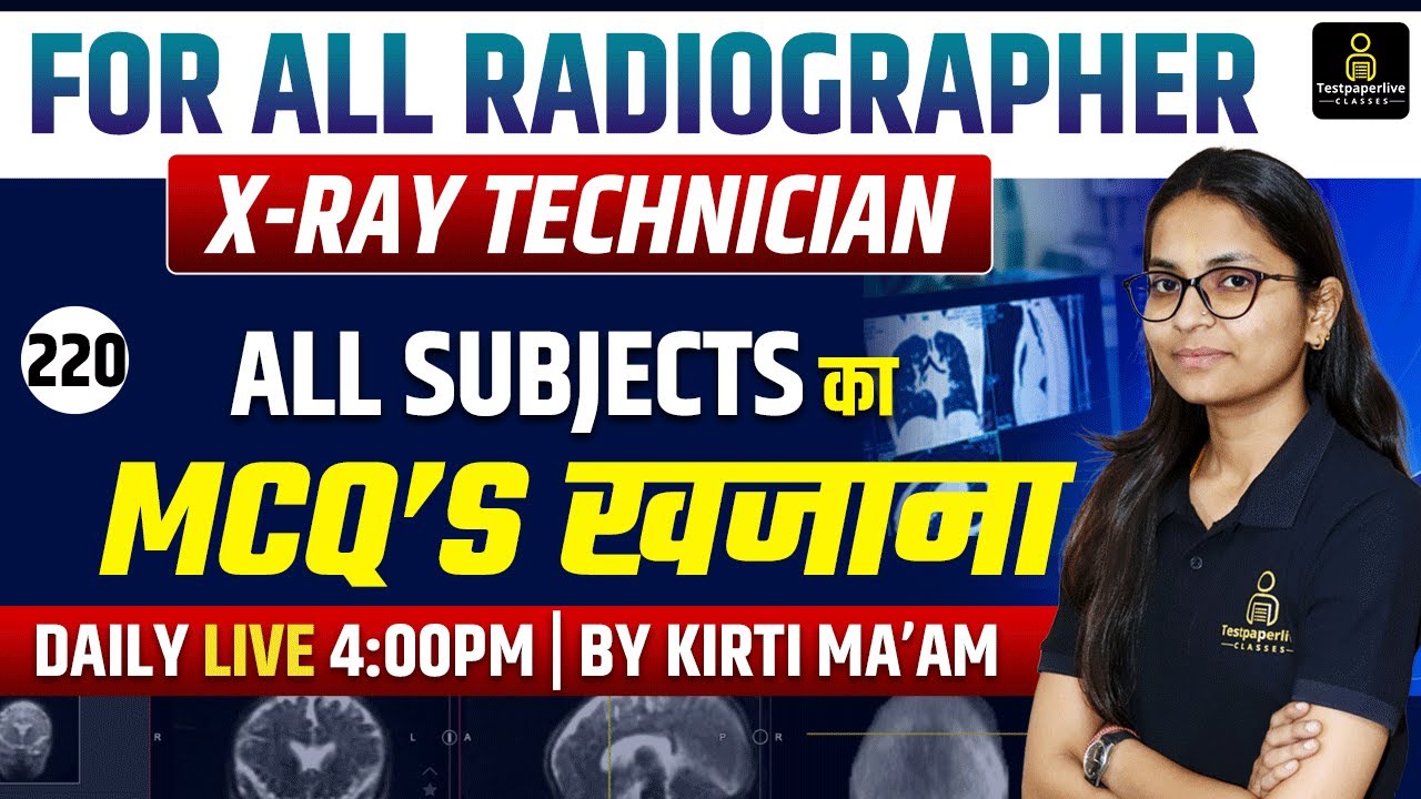 DMER X-Ray Technician & Radiographer Exam Most Important Questions Classes | #220 #DRT #BRT #DMER