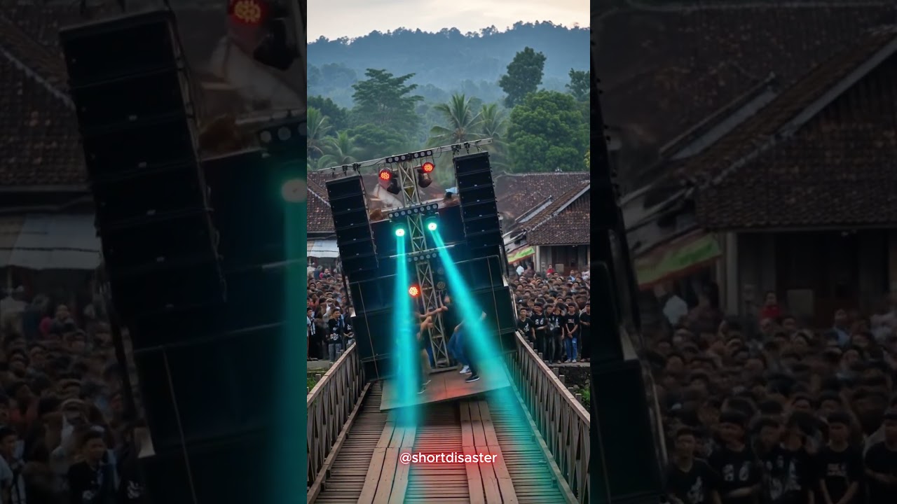 SOND HOREG KECELAKAAN! Truk Sound Horeg Terjebur Sungai #soundhoreg #disaster #kecelakaan #trukoleng