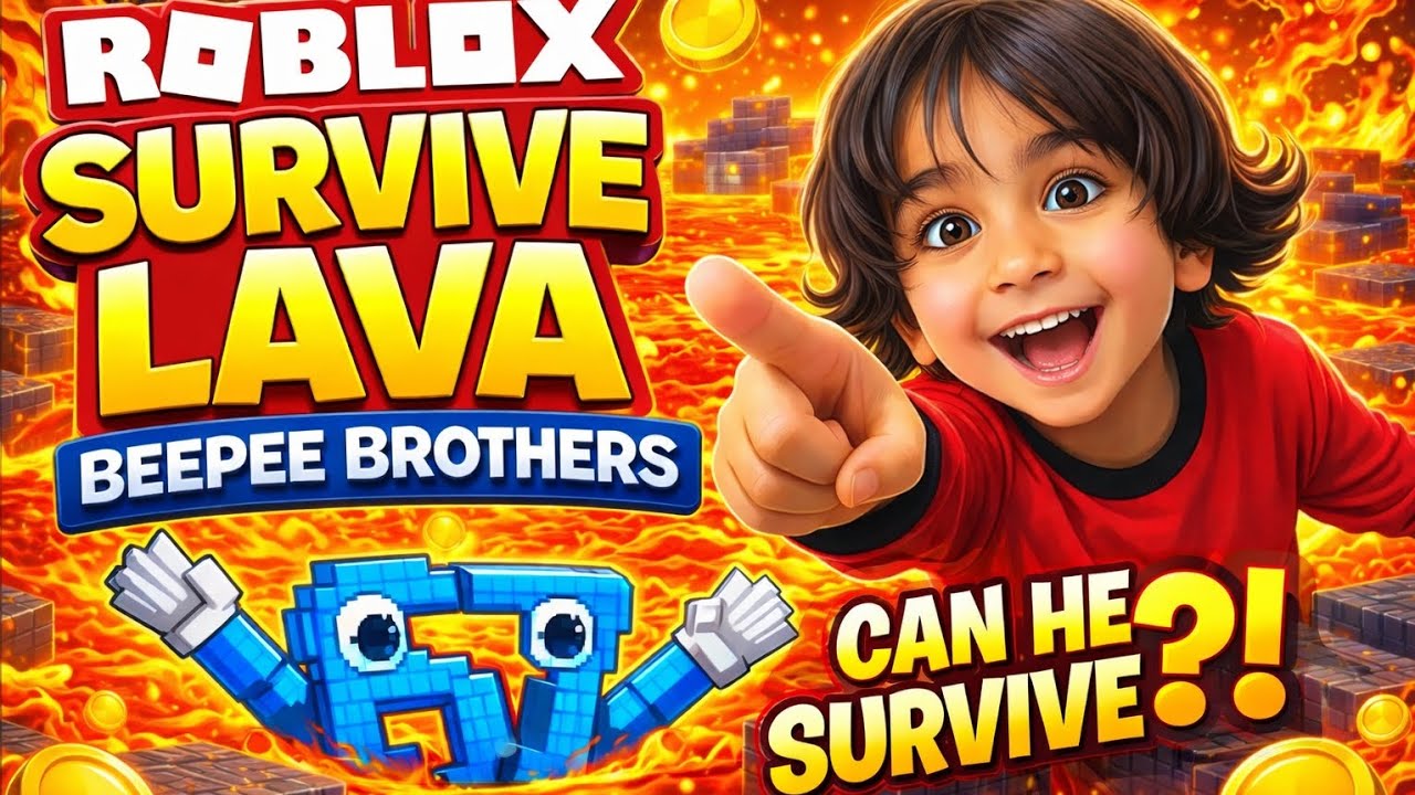 Pee Survives the CRAZIEST LAVA in Roblox! 