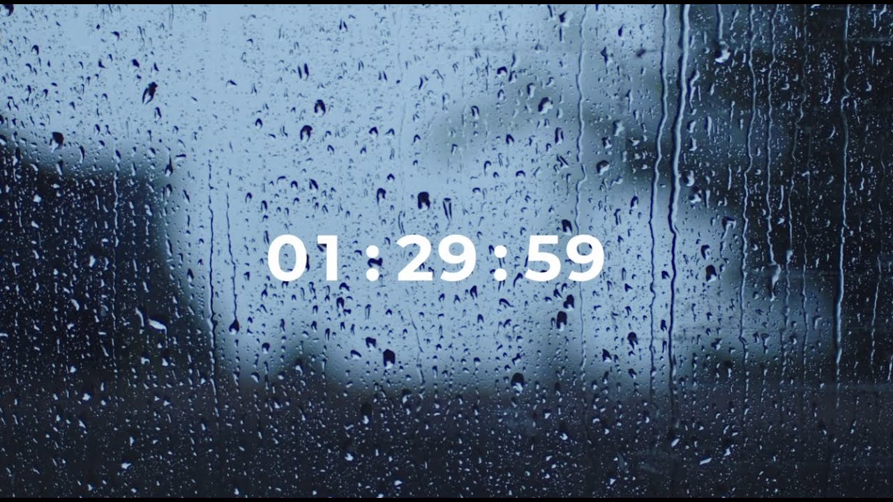 90 Minute Timer 🌧️ Rain Sounds for Study & Focus (1.5 Hours)