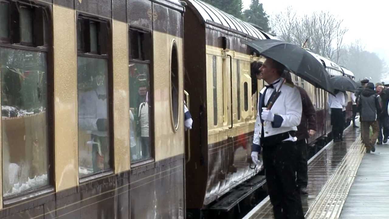 The Bluebell Railway arrives at East Grinstead - 23 March 2013