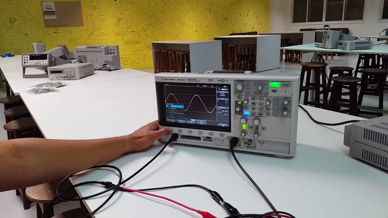 Passo a Passo no Oscilosc&oacute;pio - Gerando onda senoidal