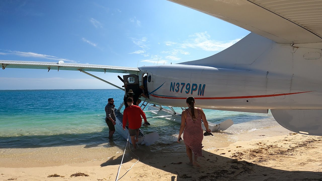 Landing Sea Plane at Key West International Airport