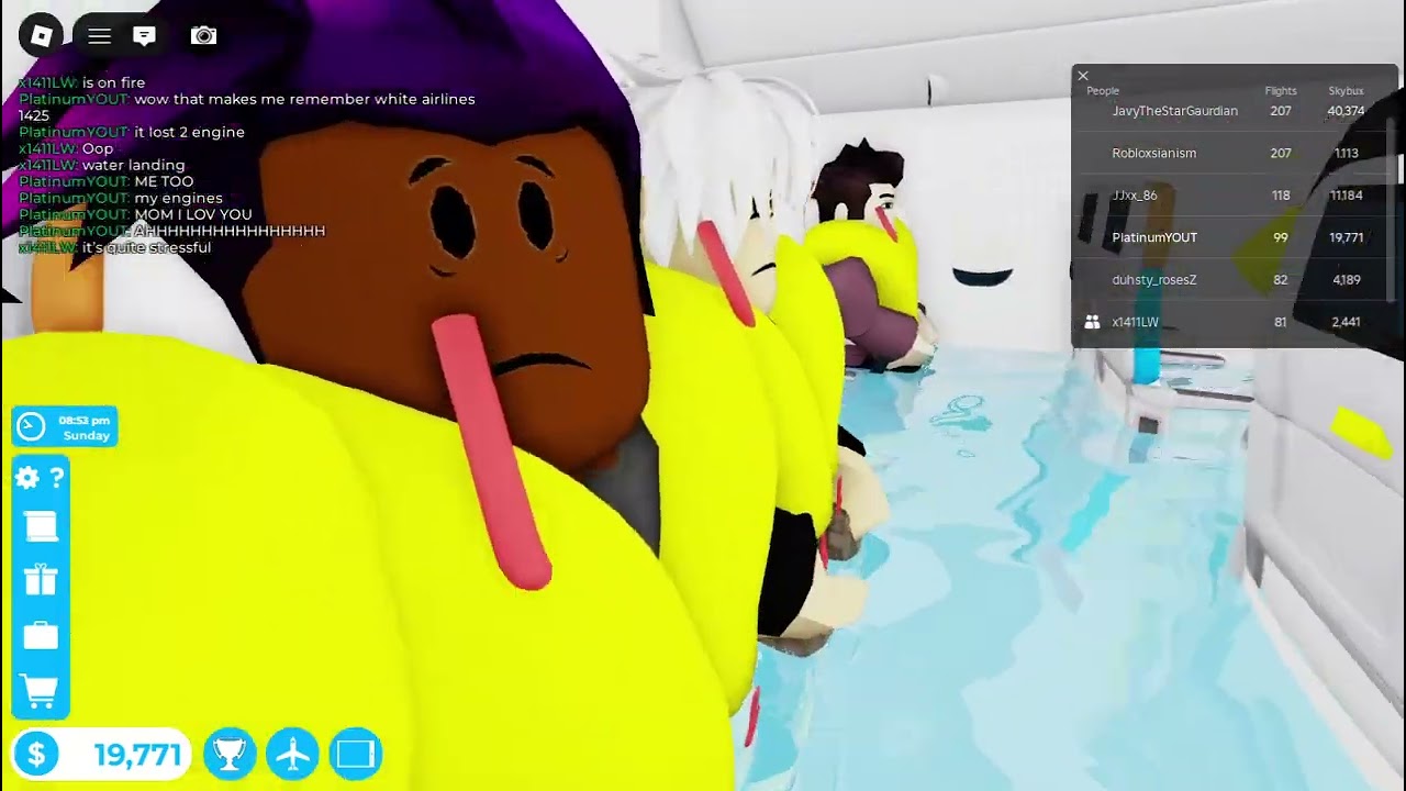White Airlines 681 Crash Animation