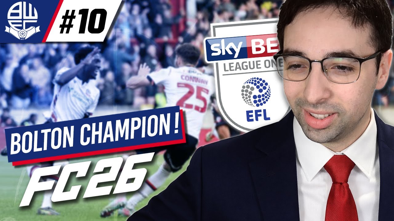 PREMIER TITRE POUR COACH KACE | Carrière Manager - Bolton Wanderers #10