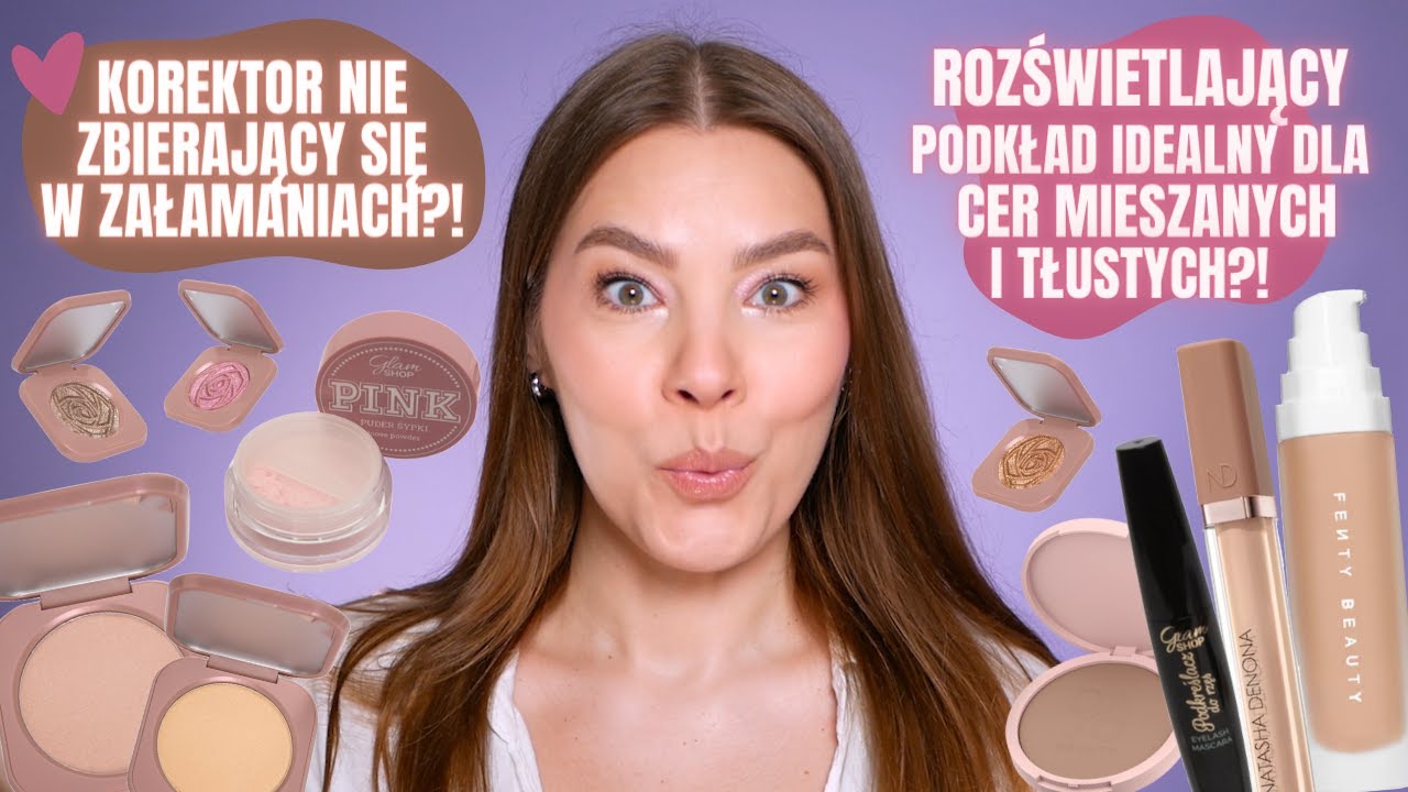 Rozświetlający podkład IDEALNY dla skóry mieszanej?! 😱 Ten korektor NIE WCHODZI w załamania! 🤯❤️