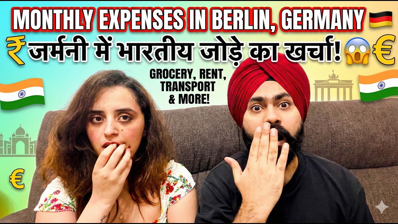 COST OF LIVING in Berlin, Germany 🇩🇪 | How Much an Indian Couple Spends Monthly? | जर्मनी का खर्चा!