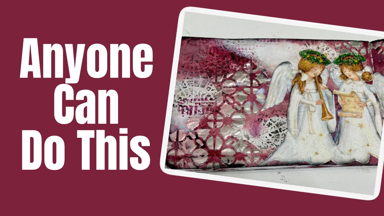ART JOURNAL WITH EASE - USING STENCIL BUTTERS #artjournal #mixedmedia #stencilbutter