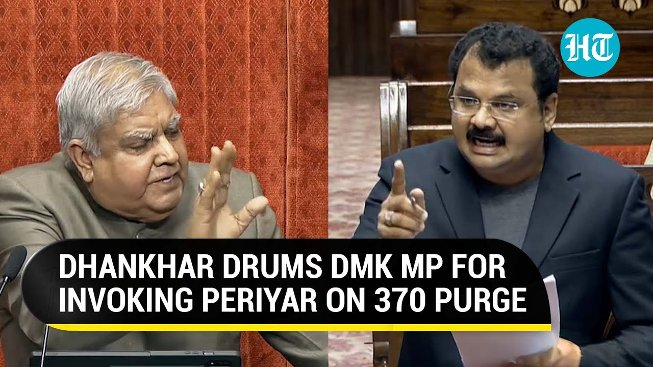 Dhankhar Yells At DMK MP Abdulla For 'Echoing Separatists Under The Garb Of Periyar's Quote'