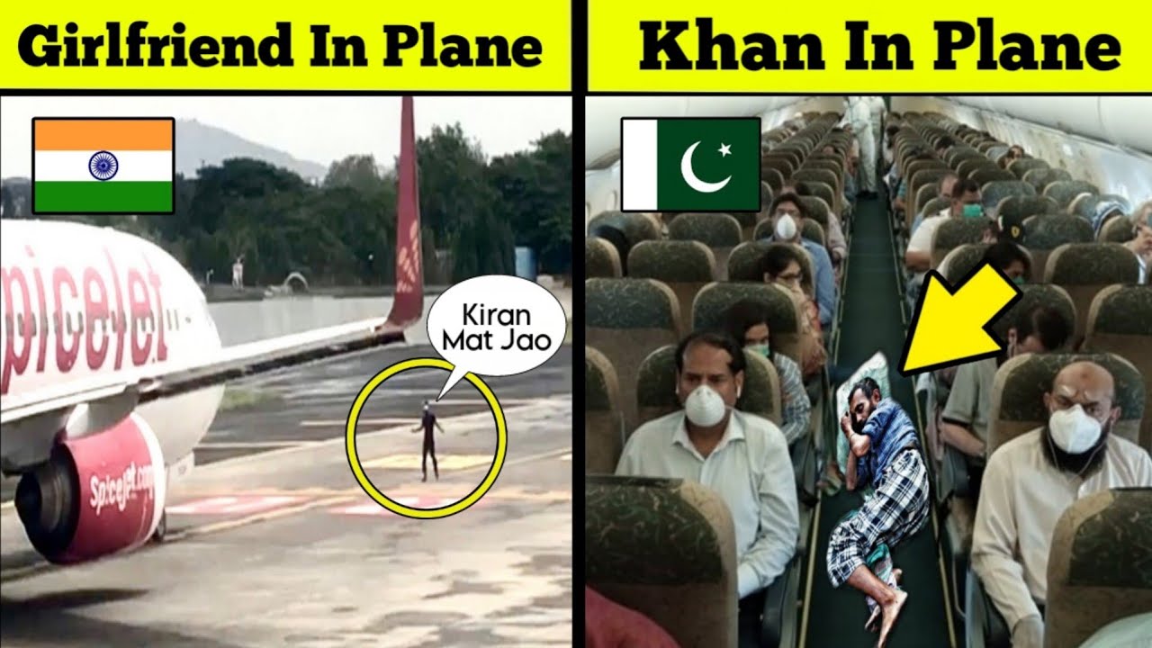 When Pakistani And Indian Travel In Plane | Rare Flight Moments | Haider Tv