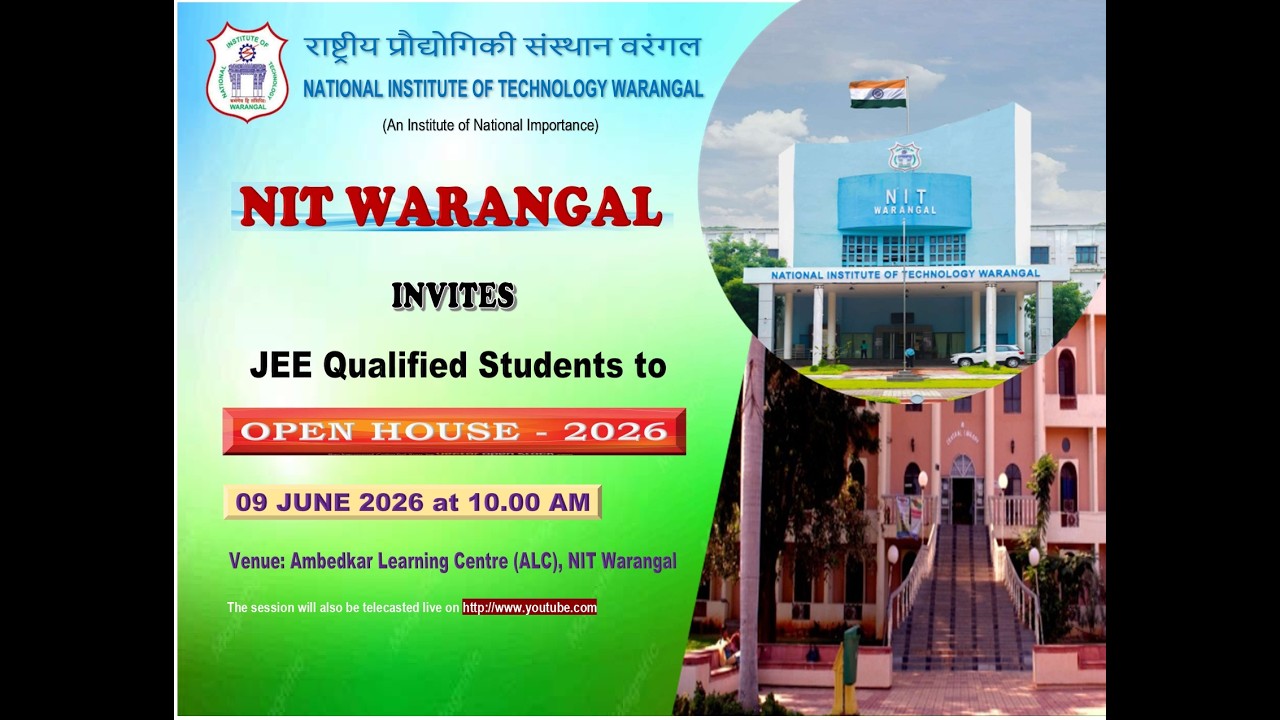 NIT Warangal Open House 2026