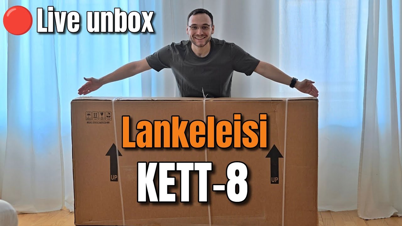 Live Unboxaus! Uusi Lankeleisi KETT-8 täysjousitettu sähköpyörä + mukavaa höpinää :)