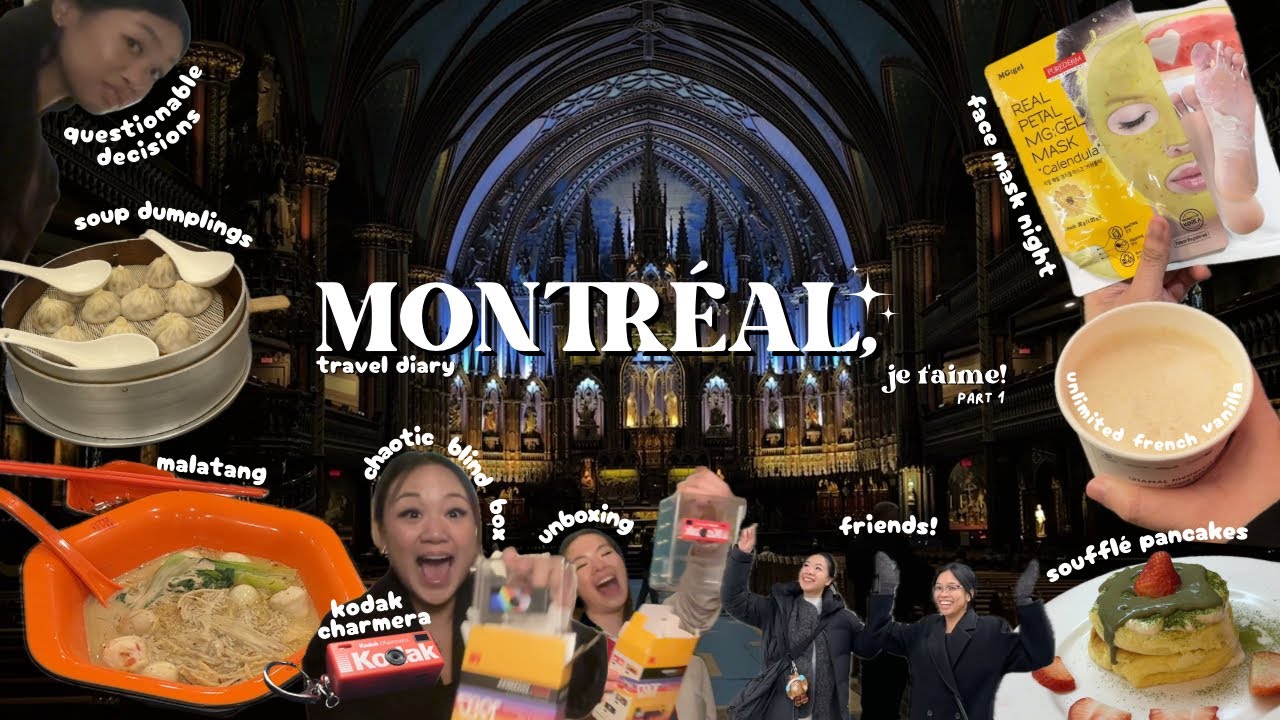 je t'aime, montréal! (pt. 1) 🥖 notre-dame basilica, biodome, kodak charmera unboxing, unli drinks???