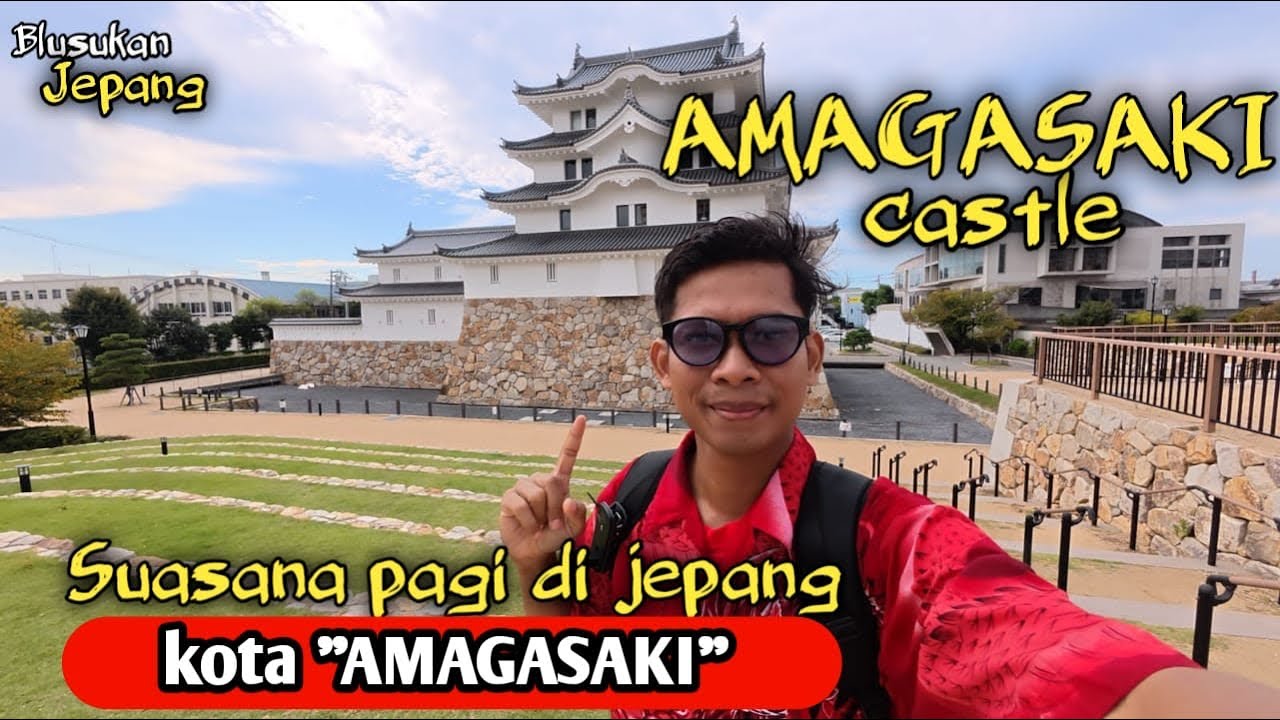 suasana pagi hari di jepang‼️jalan jalan di kuil amagasaki jepang⁉️