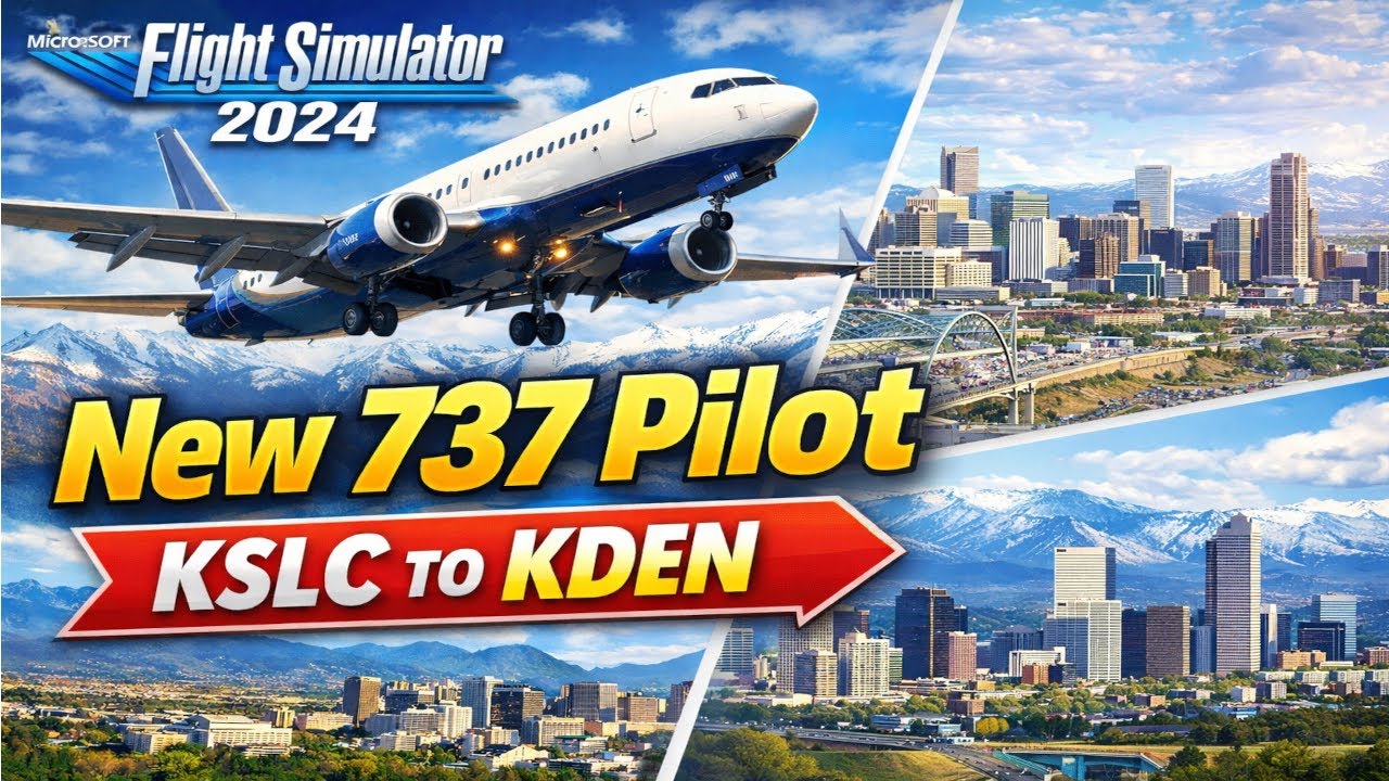 MSFS2024 | New 737 Pilot! KSLC to KDEN! Will i land safe?