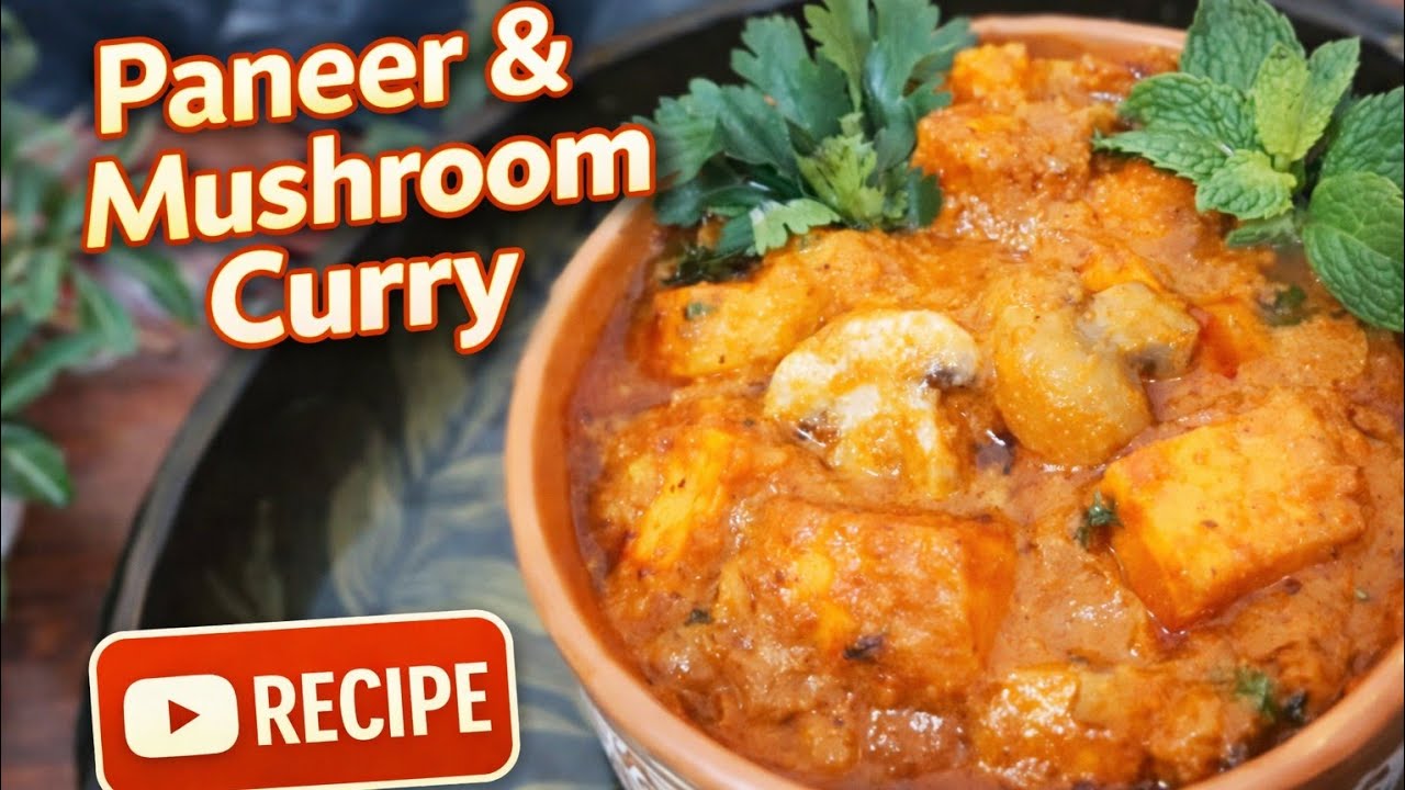 #tasty #panneer mashroom curry#with mashroom cleaning  #homemade# combination with biriyani  rotis