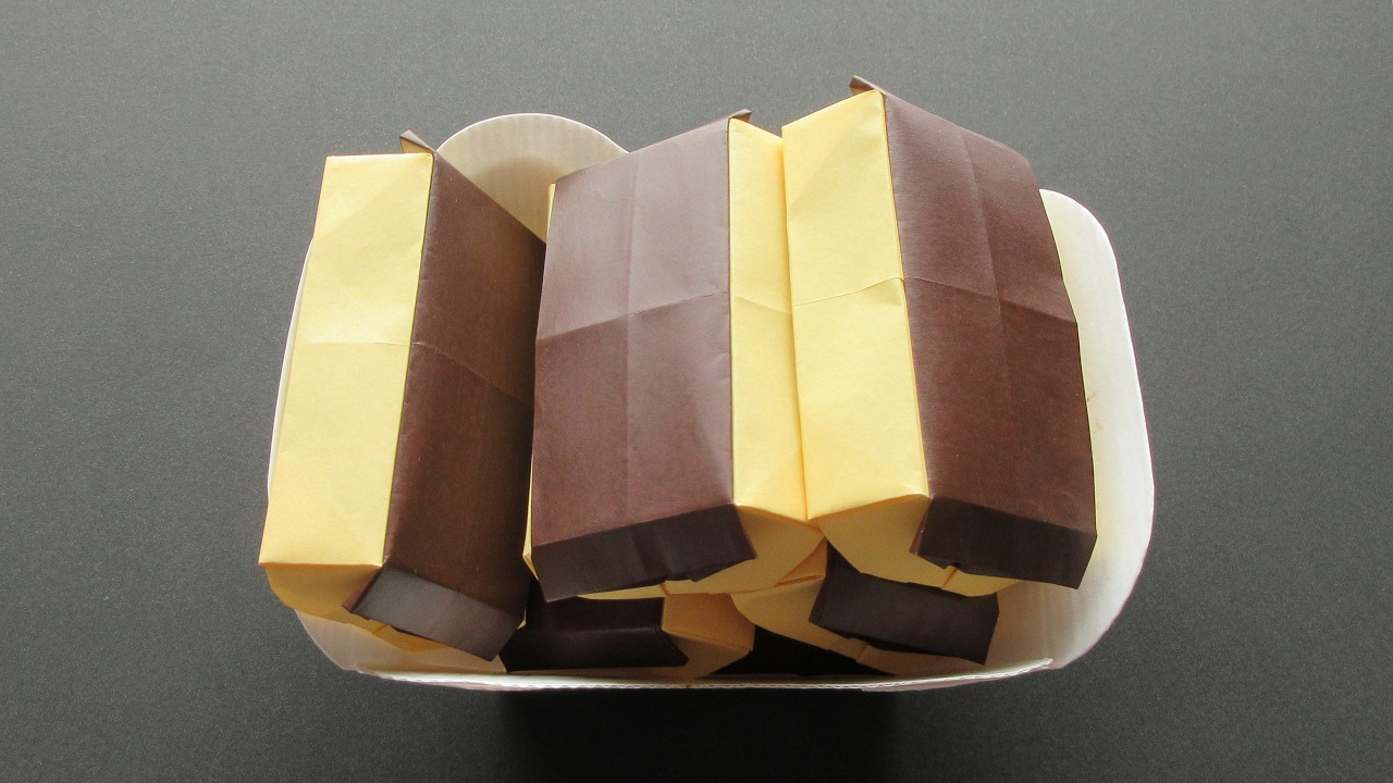 【折り紙】エクレア【origami】Eclair