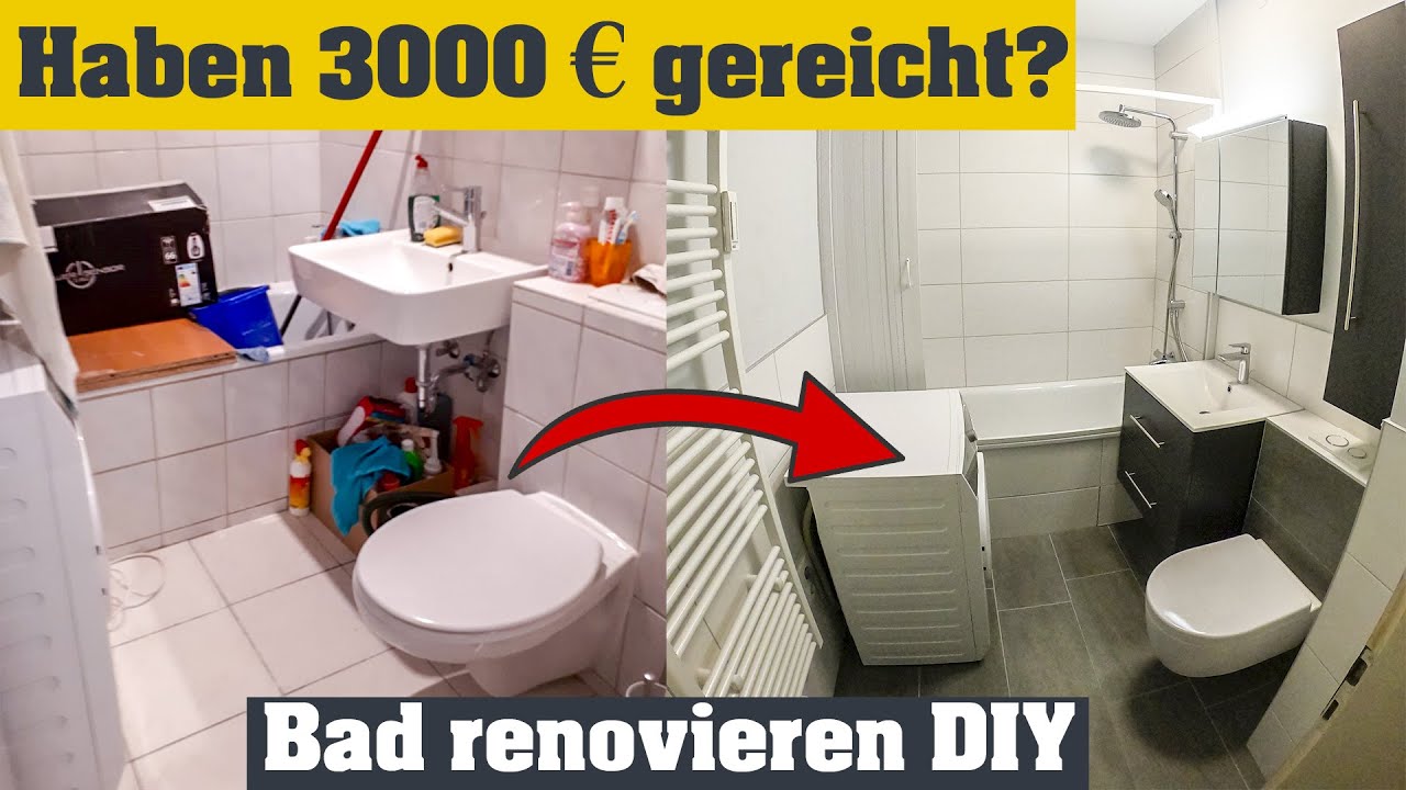 Badezimmer renovieren für 3000€ Bad Sanierung in der 2ten Wohnung - Endergebnis Teil 3
