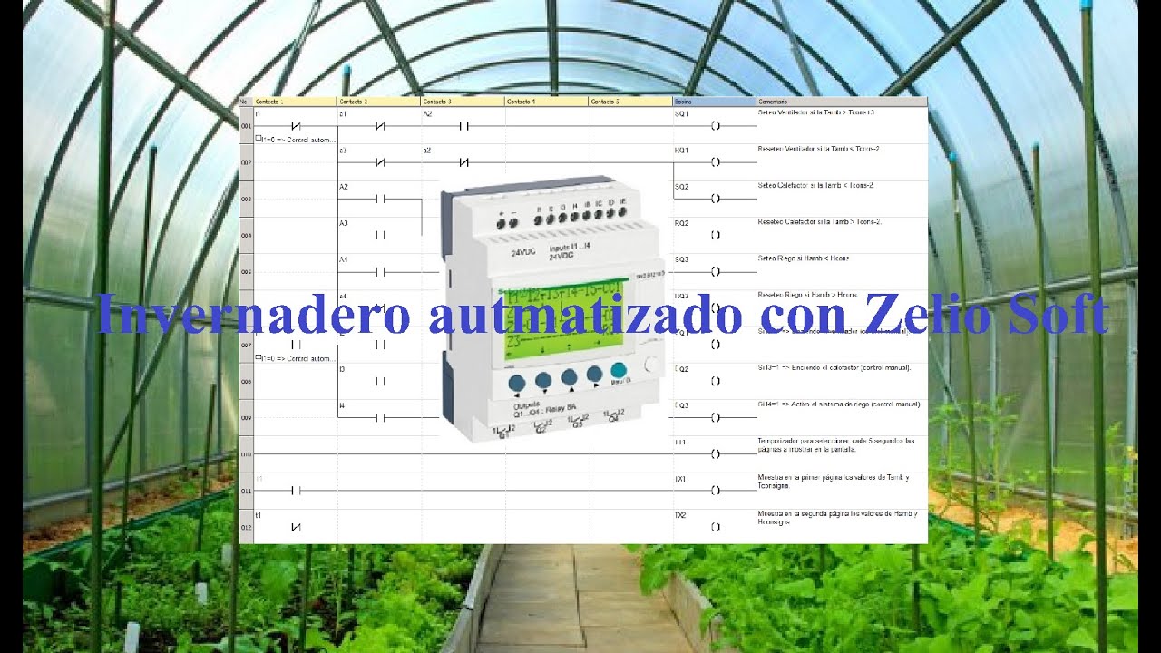 Tutorial Zelio Soft: Automatización de un invernadero