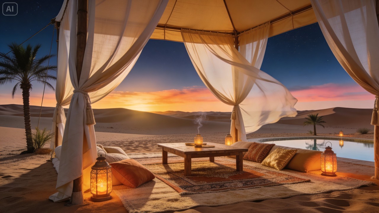 SunSet Chillout Music | Desert Dub Ambient | Focus Into Music Live
