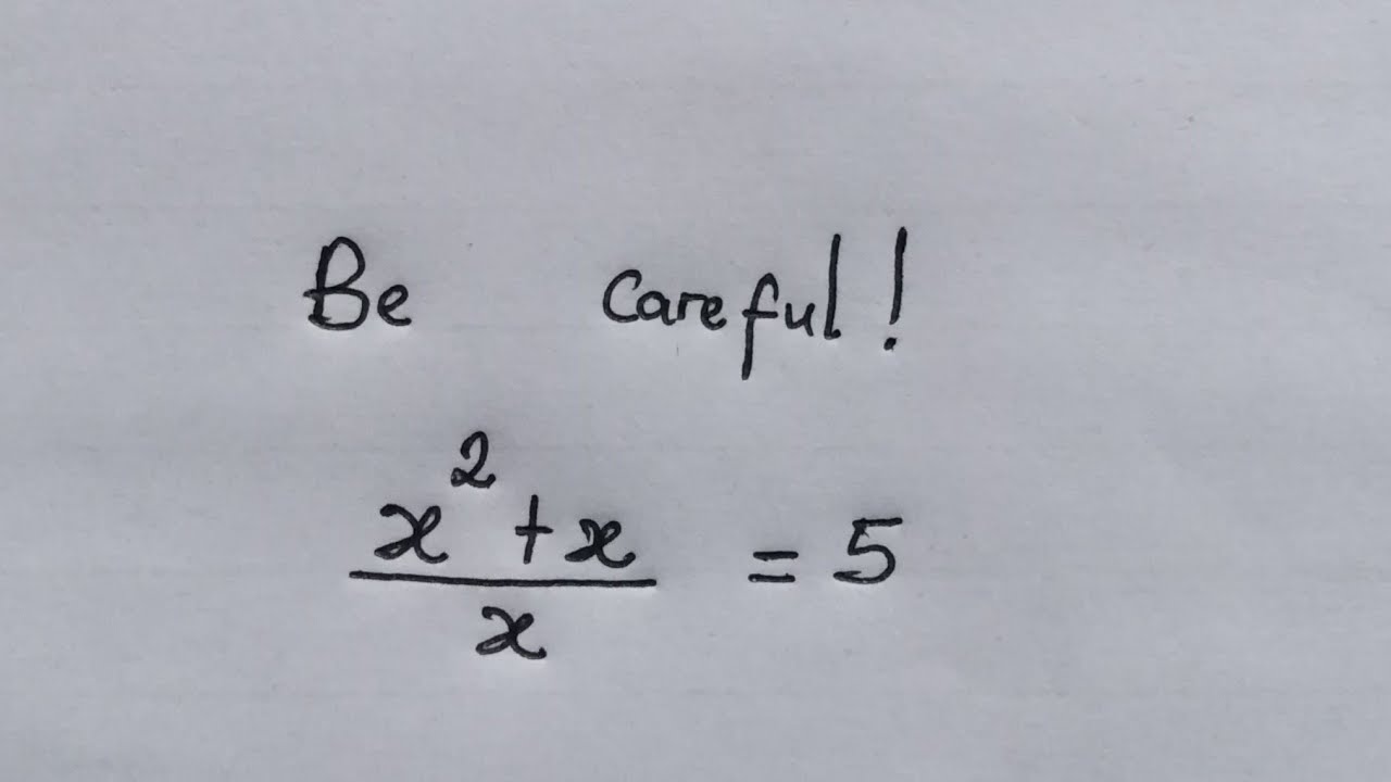 Canada | tricky Algebra Math problem | Can you solve ?