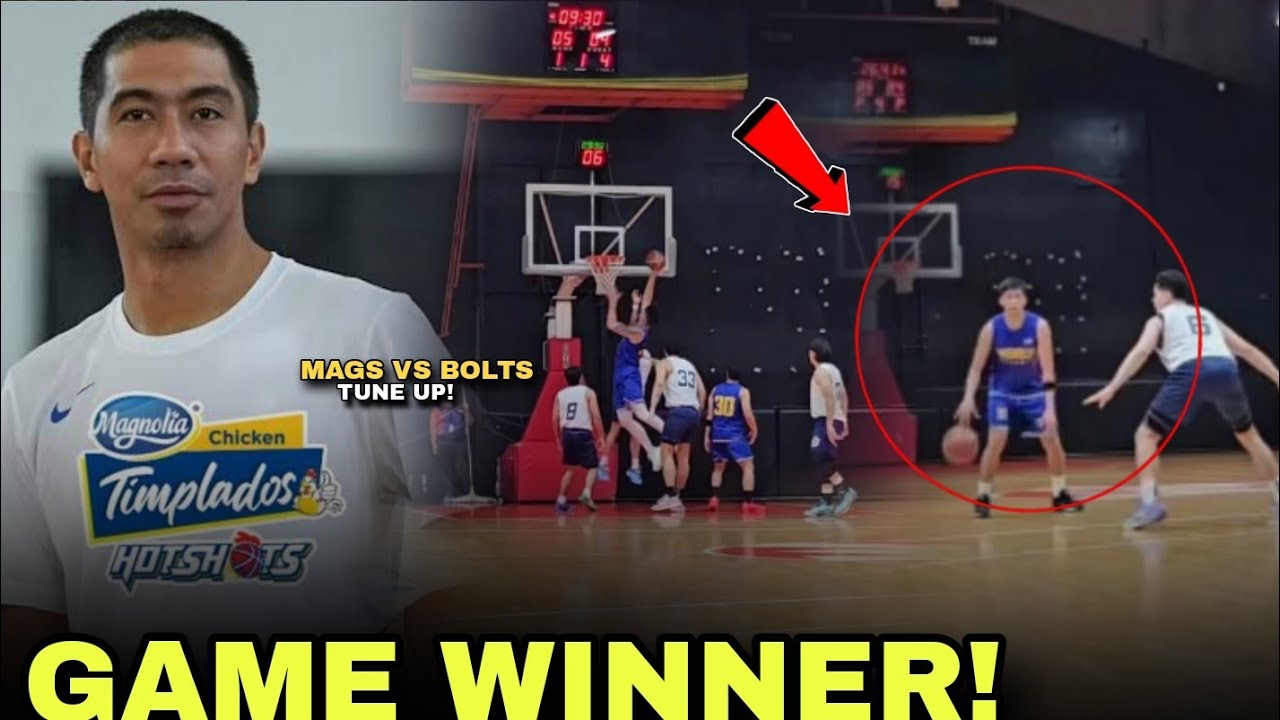 MARK BARROCA HITS THE GAME WINNER! COACH LA TENORIO BUMILIB! l MAGNOLIA VS MERALCO TUNE UP GAME 