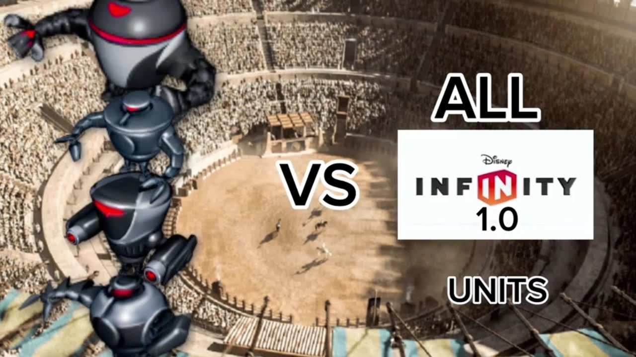 TEAM OMNIDROID VS ALL DISNEY INFINITY 1.0 UNITS