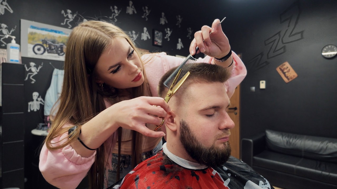 💈ASMR Sleep Video &ndash; Ultra Relaxing Barbershop Haircut, Shave & Massage