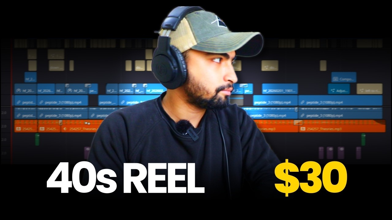I Edited a 40-Second Client Reel for $30 (Using AI)