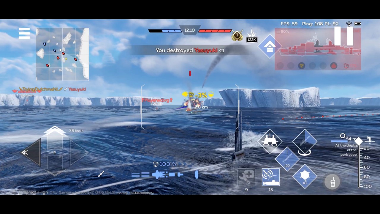 war thunder mobile type 212a best submarine gameplay with commentary no ai