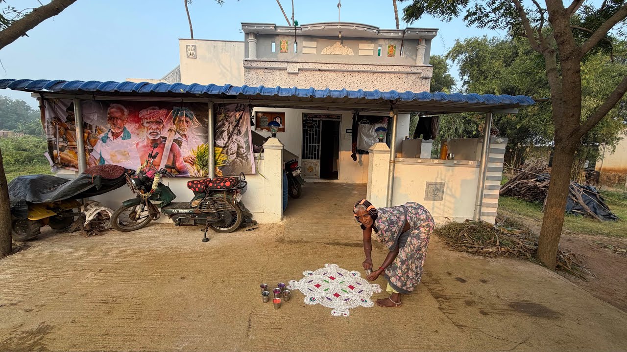 அம்மாவின் மார்கழி மாத கோலம்|Margazhi Special Kolam|Idhu Namma Route.