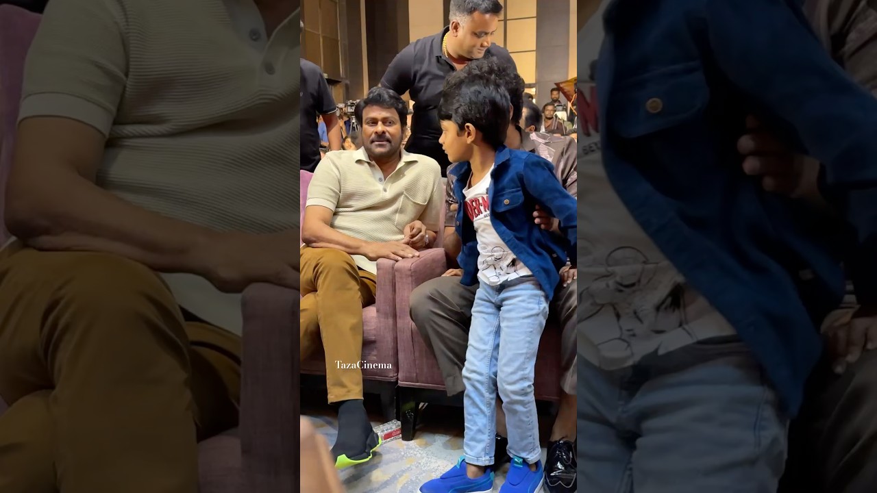 Child Fan #chiranjeevi Garu  & #satyadev At #zebra Movie Trailer Launch Event