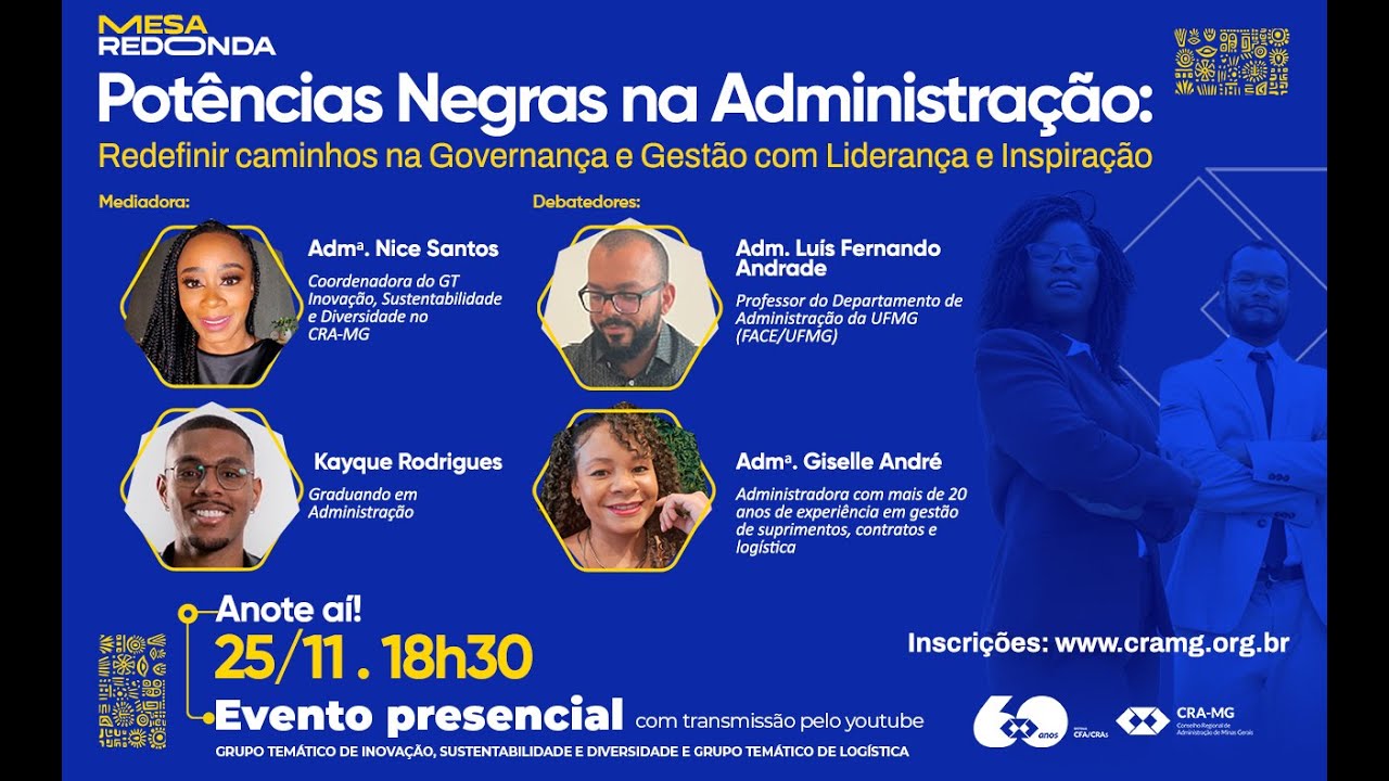 Potências Negras na Adm.: Redefinir Caminhos na Governança e Gestão com Liderança e Inspiração