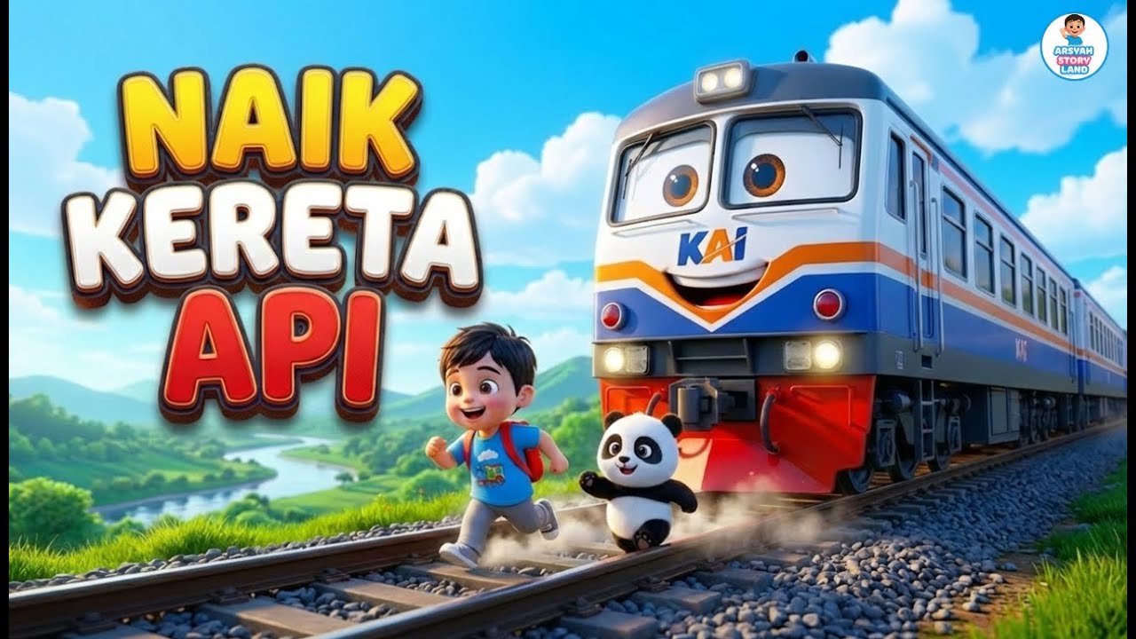 Naik Kereta Api 🚆 Tut Tut Tut! | Lagu Anak Indonesia Ceria | Animasi 3D Arsyah & Bobo