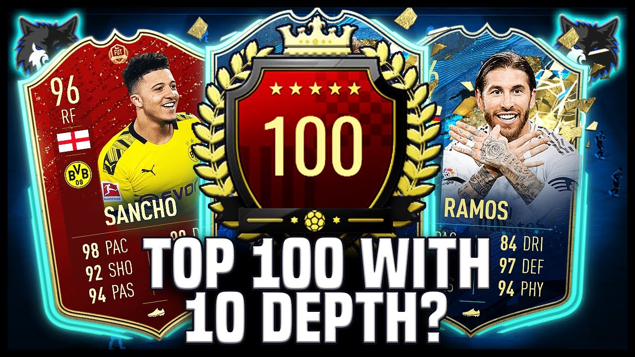 TOP 100 WITH 10 DEPTH?! FIFA 20 ULTIMATE TEAM TOP 100 FUT CHAMPIONS HIGHLIGHTS