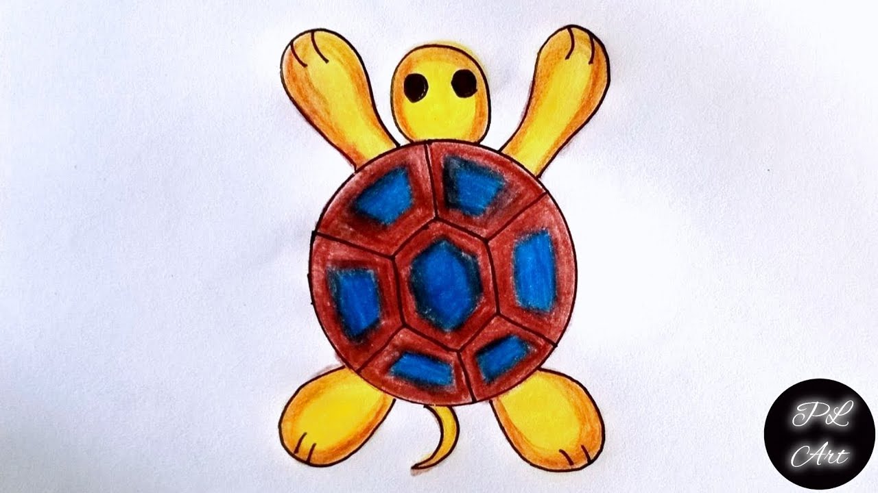 Draw and Color a Turtle 