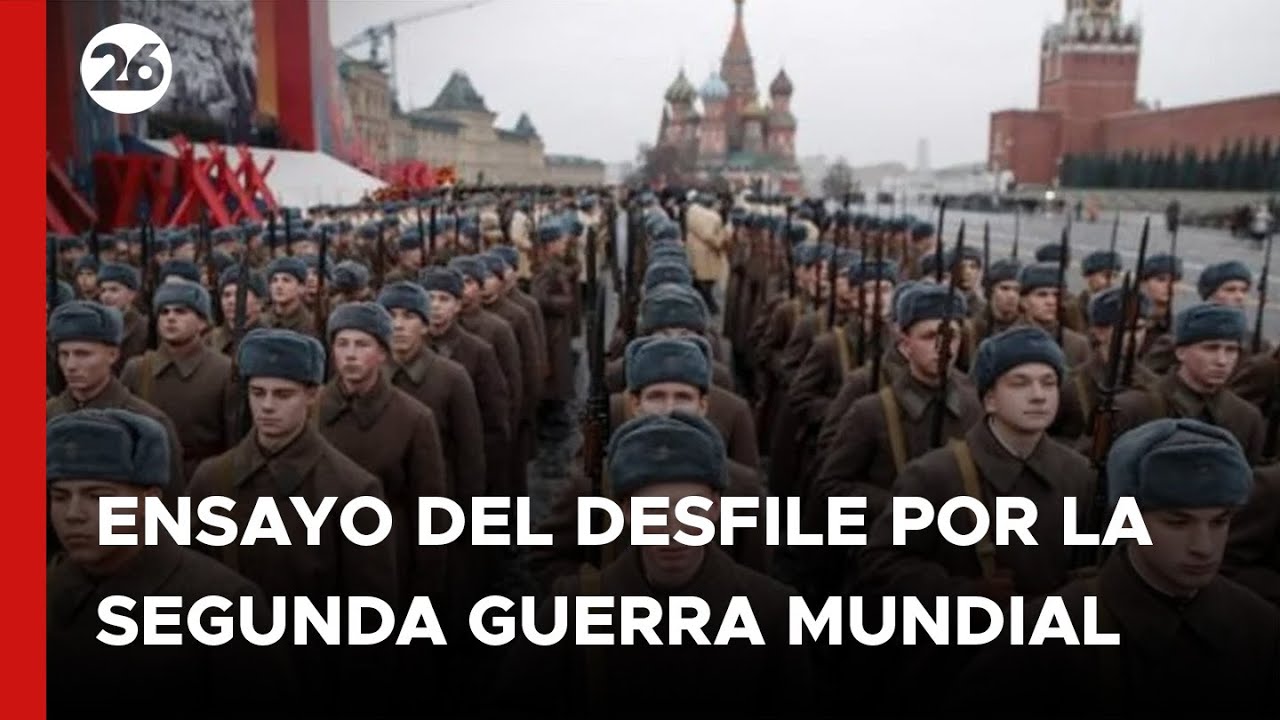 🔴 DESPLIEGUE MILITAR RUSO: primer ensayo del desfile por la SEGUNDA GUERRA MUNDIAL