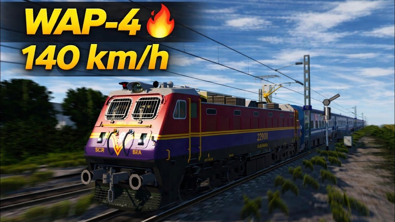 WAP-4 Speed Action 🔥 | Jan Shatabdi Express 140 km/h | High Speed Run