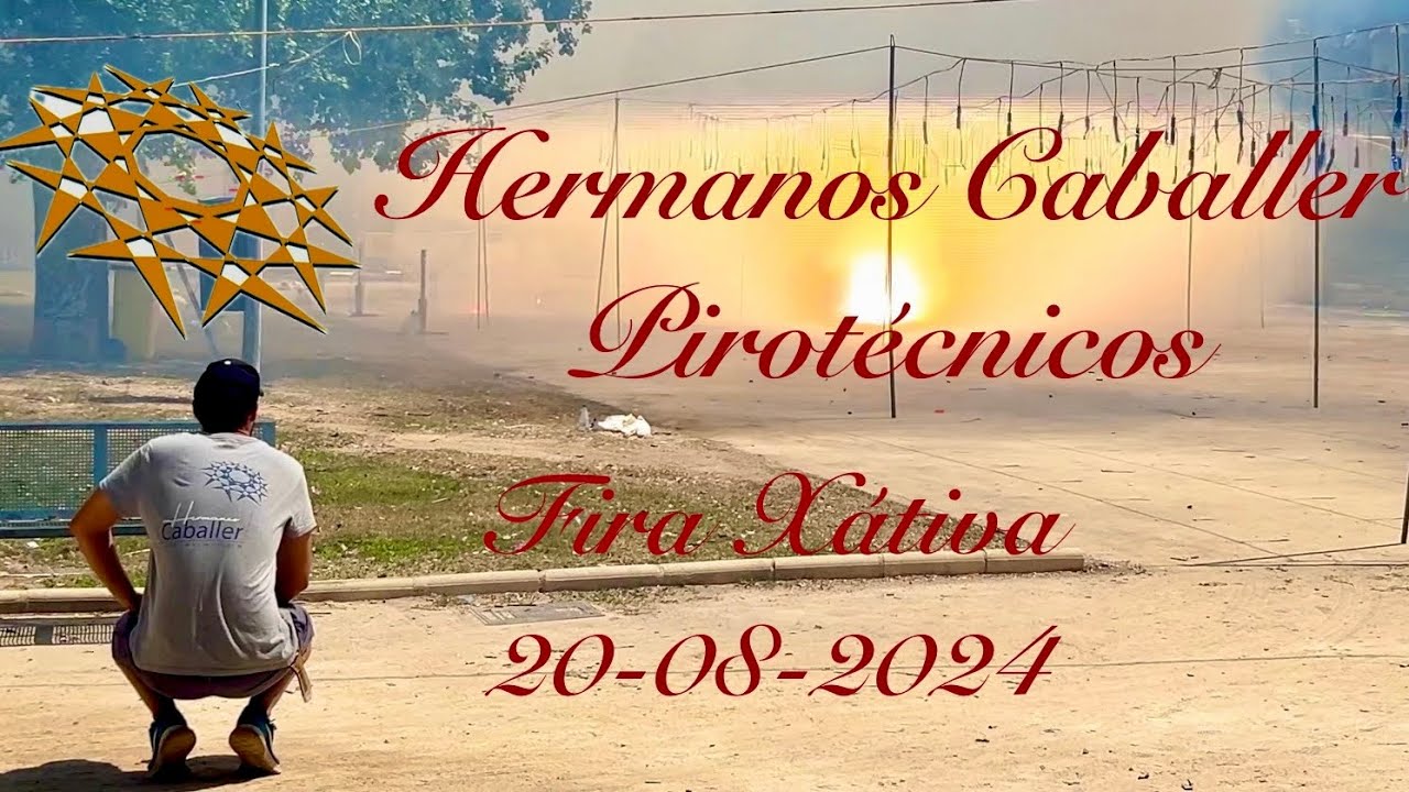 Mascletá Hermanos Caballer a la Fira Xàtiva el 20 d’Agost 2024