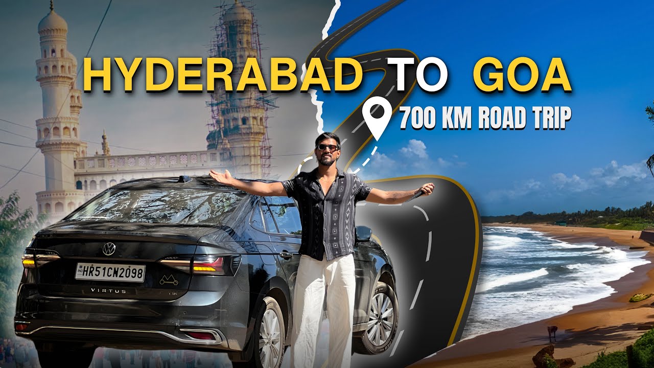 Hyderabad to Goa Road Trip | 700 KM Epic Journey in Virtus | Complete Travel Guide