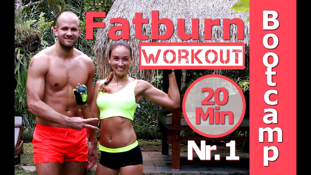 Effektiv fett verbennen - 20 Min Home Workout - Hiit Hardcore Bootcamp #1 - Winterspeck vermeiden
