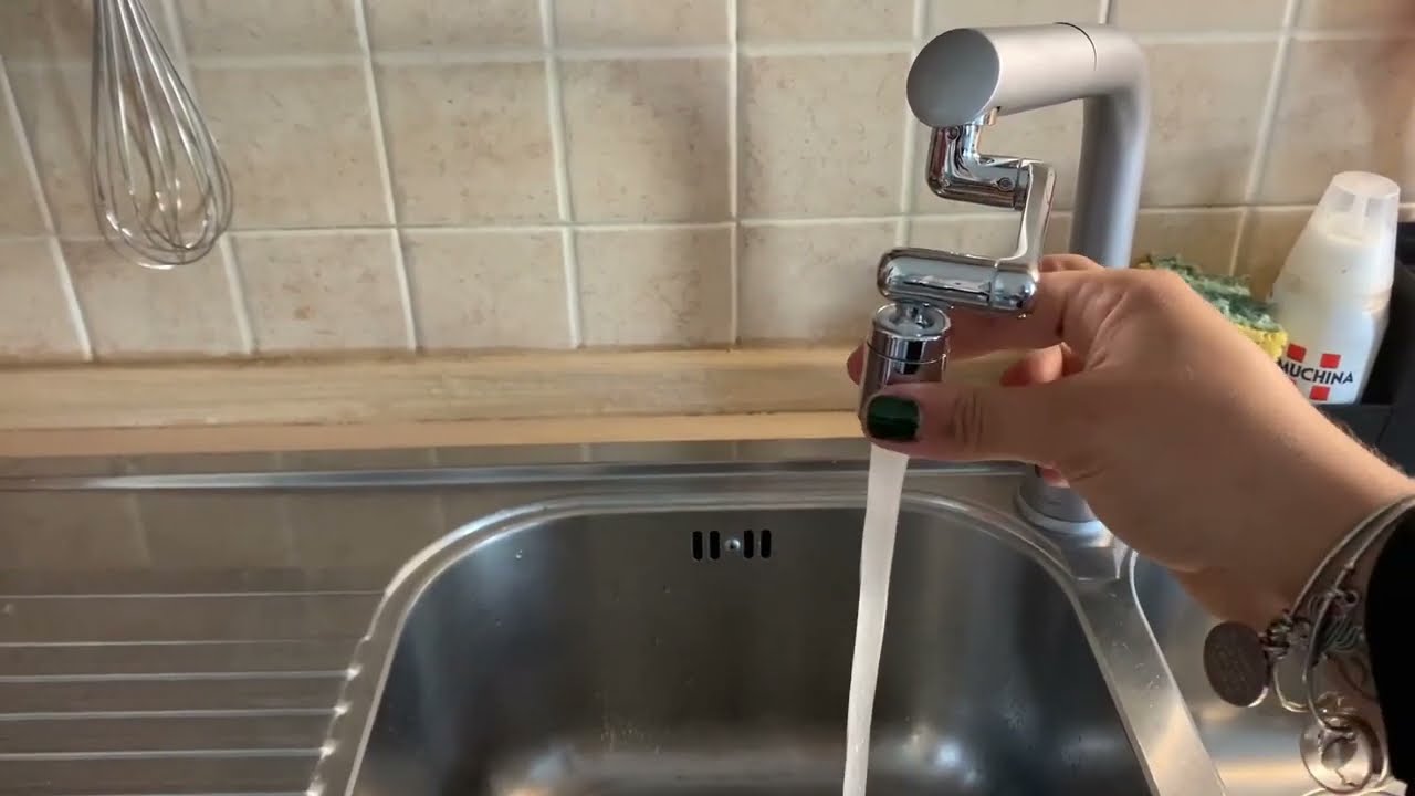 Aeratore Rubinetto Antispruzzo 2 Modalità Girevole 1080 Gradi, Elegante e funzionale al giusto prezz