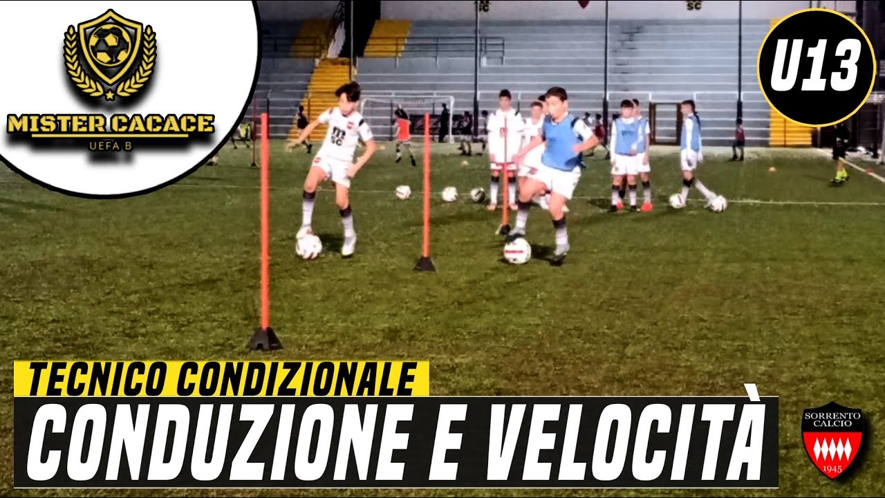 CONDUZIONE E VELOCITA' | ALLENAMENTO ESORDIENTI CALCIO | SCUOLA CALCIO