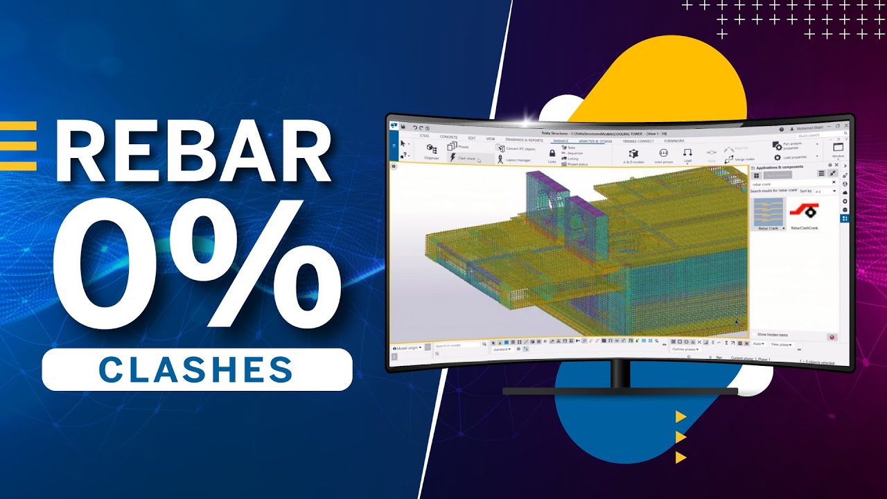 Trimble FACTORY UNLOCKED - Tekla Structures Part-1 [Rebar]