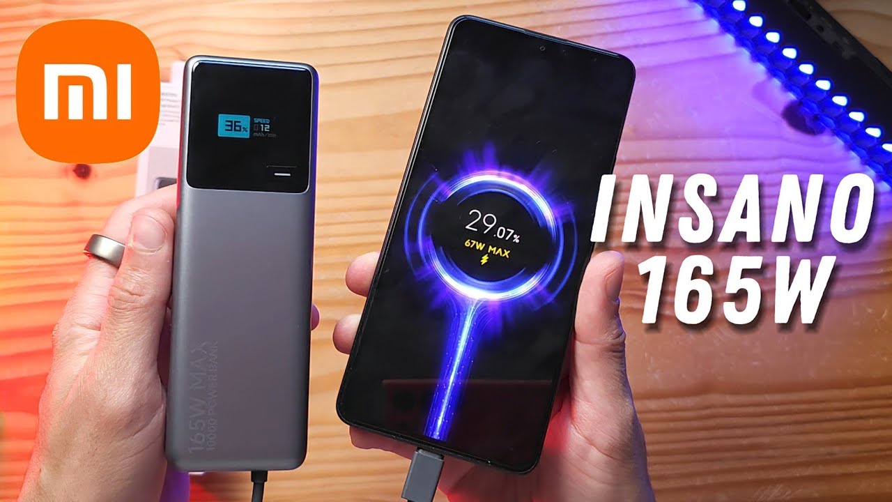 Melhor e Mais Potente Power Bank Xiaomi: Carga Insana 120W e Recarga a 90W - Com Visor Inteligente