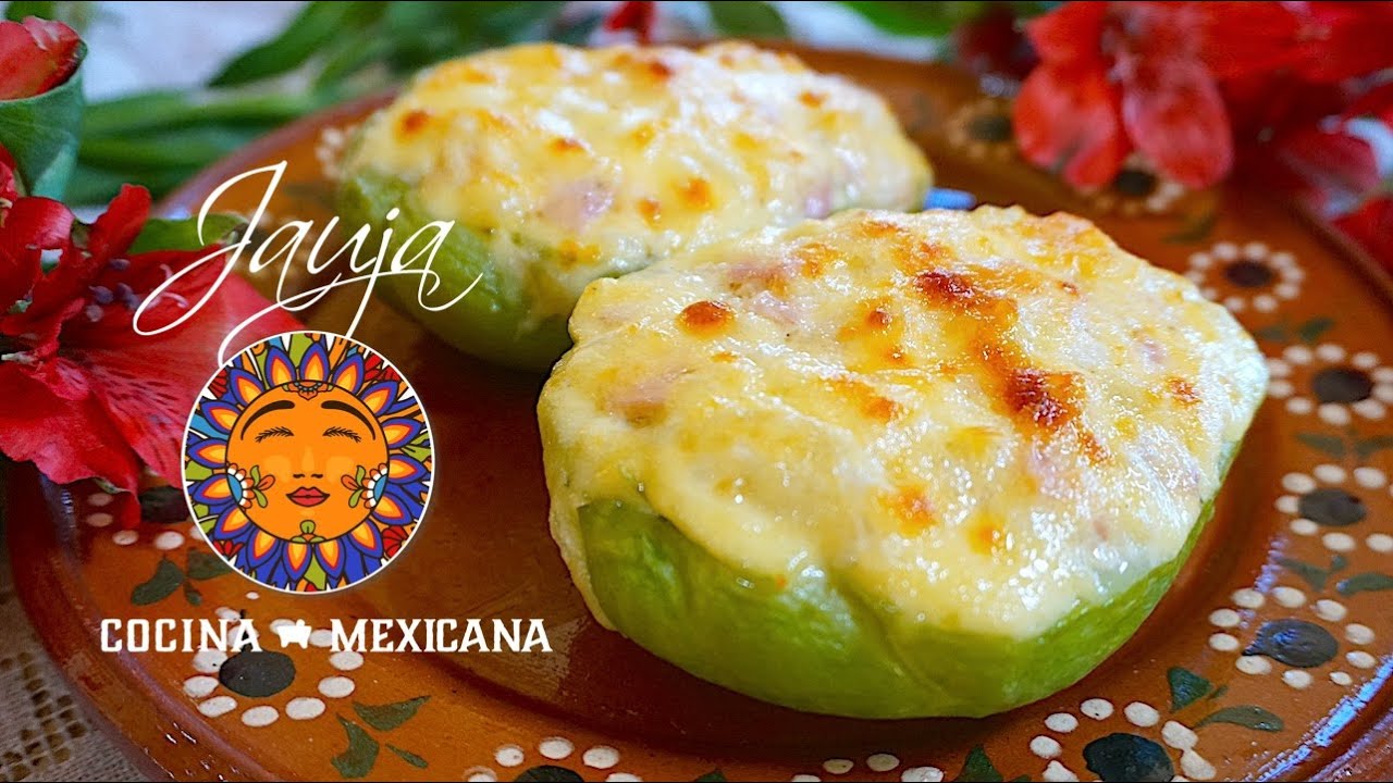Chayotes Rellenos de Jamón y Queso