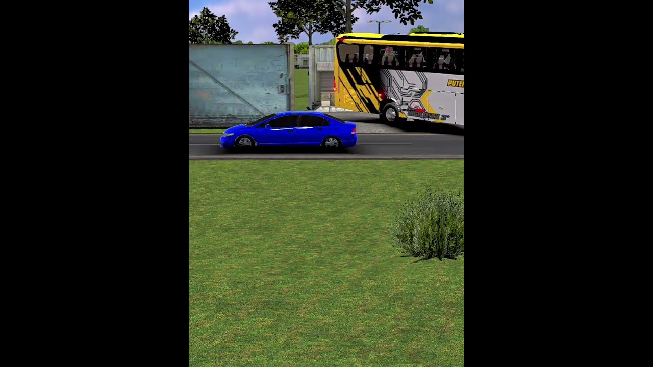 bus Rahma nursyifa keluar garasi versi game #automobile #bussid #basuribussid