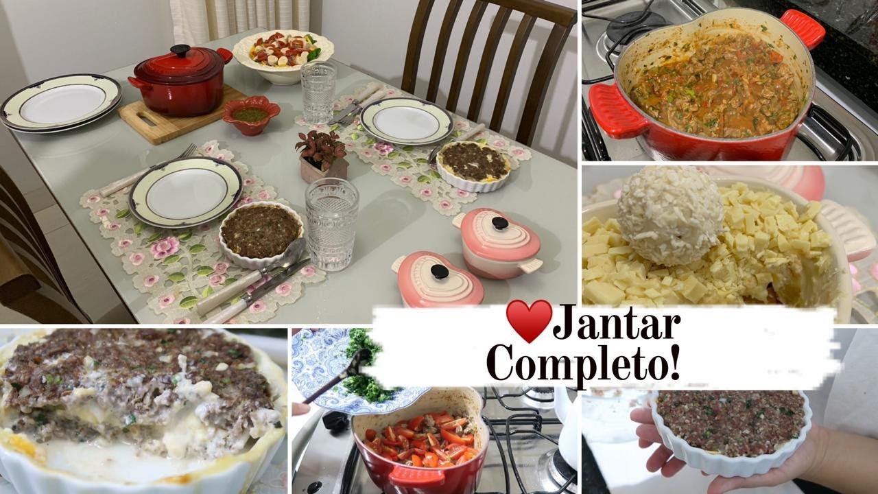JANTAR COMPLETO DIA DOS NAMORADOS - ENTRADA - SALADA - PRATO PRINCIPAL - SOBREMESA!